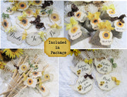 Bridal Shower Sunflower Decorations Package Kit Bundle Set