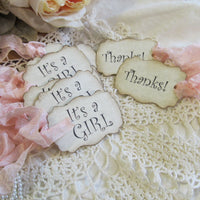 It's a Girl Pink Baby Vintage Shower Decorations Package Bundle Kit