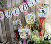 Aloha Tropical Watercolor Floral Flamingo Bridal Shower Decorations Package