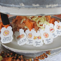 Leaves Pumpkins Wedding Decorations Fall In Love Just Married Mr & Mrs