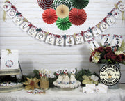 Winter Floral Baby Shower Decorations