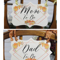 Leaves Pumpkins Watercolor Floral Baby Shower Decorations Package