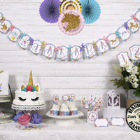 Unicorn Rainbow Birthday Party Decorations