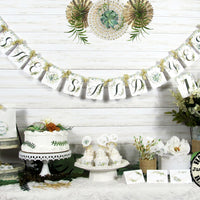 Greenery Gold Bridal Shower Engagement Decorations