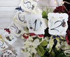 Burgundy Navy Floral Winter Bridal Shower or Wedding Decorations