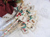 Country Rustic Christmas Banner Garland Sign - Let it Snow - Noel - Joy - Christmas Party Decorations Cupcake Toppers Paper Straws