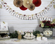 Winter Floral Bridal Shower Decorations