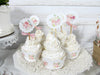Blush Pink Cream Shabby Roses Bridal Wedding or Baby Shower Decorations