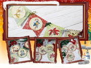 Vintage Style Rustic Christmas Banner Garland & LARGE Gift Present Tags