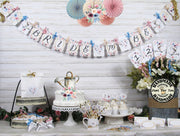 Spring Garden Floral Bridal Shower Table Decorations