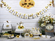 Sunflowers Garden Floral Bridal Shower Table Decorations