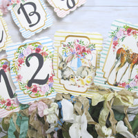 Spring Floral Baby Animal Shower Decorations Package