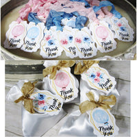 Fraternal Twins Boy Girl Pink Blue Floral Baby Shower Decorations Package