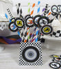 Motocross Dirt Bike Birthday Decorations Bundle - Name Banner Garland Sign Cupcake Toppers Favor Tags Birthday Centerpiece