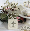 Baptism Christening First Communion Old World Cross Decorations - God Bless Name Banner Garland Bunting Cupcake Toppers Favor Bags Tags