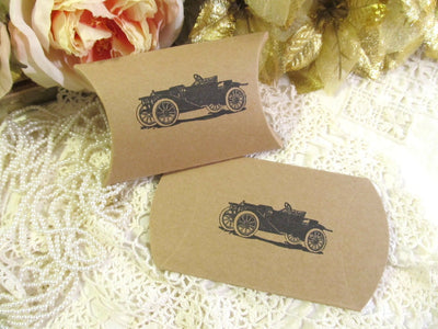Antique Roadster Car Small Favor Candy boxes - Qty 20  - 1920's vintage rustic