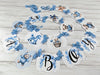 It's a Boy Teddy Bear Baby Shower Banner Sign with Blue Ribbons