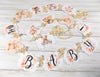 Oh Baby! Teddy Bear Baby Shower Banner Sign with Ivory Cream Ribbons,  Peach Gender Neutral