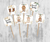 18 Boho Baby Shower Cupcake Toppers Sweet Baby Boy Clothes Picks Floral