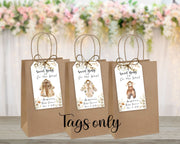 Boho Baby Shower Favor Tags, Tags Only, Personalized Gift Tags, Thank You Tags, Gender Neutral, It's a Boy or Girl, Baby Clothes Clothesline