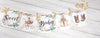 Welcome Sweet Baby Boho Shower Banner Baby Clothes Clothesline Baby Sign with Ivory Ribbons