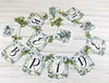 Greenery Leaf Botanical Eucalyptus Bride to Be Banner with ribbons, Future Mrs. Bridal Shower Banner, Watercolor Floral Shower Banner Sign