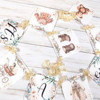 It's a Girl Boho Baby Clothes Banner, Baby Shower Sign with Ivory Ribbons