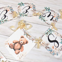 Sweet Baby Boho Baby Clothes Large Banner Baby Shower Sign with Ivory Ribbons, Gender Neutral