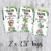 Baby Dinosaur Shower Favor Tags, Tags Only, Personalized Gift Tags, Shower Thank You Tags, Gender Neutral, Its a Boy or Girl - Choose Design