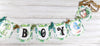 Baby Dinosaur Dino Shower Banner Sign with Ribbons, It's a Girl, It's a Boy, Sweet Baby, Oh Baby!, Gender Neutral