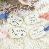 Its Twins Vintage Style Baby Shower Decorations - Twin Girls Twin Boys Fraternal