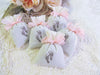 Baby Shower Favor - 10 Lavender Mini Sachet - Baby Feet Footprints Shoes Carriage Handprints