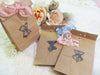 Lingerie Party Vintage Corset Favor Gift Bags with Ribbons - Set of 10