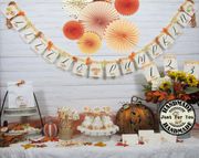 Leaves Pumpkins Fall Baby Shower Decorations