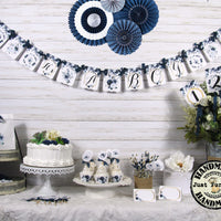 Classic Blue Baby Shower Decorations